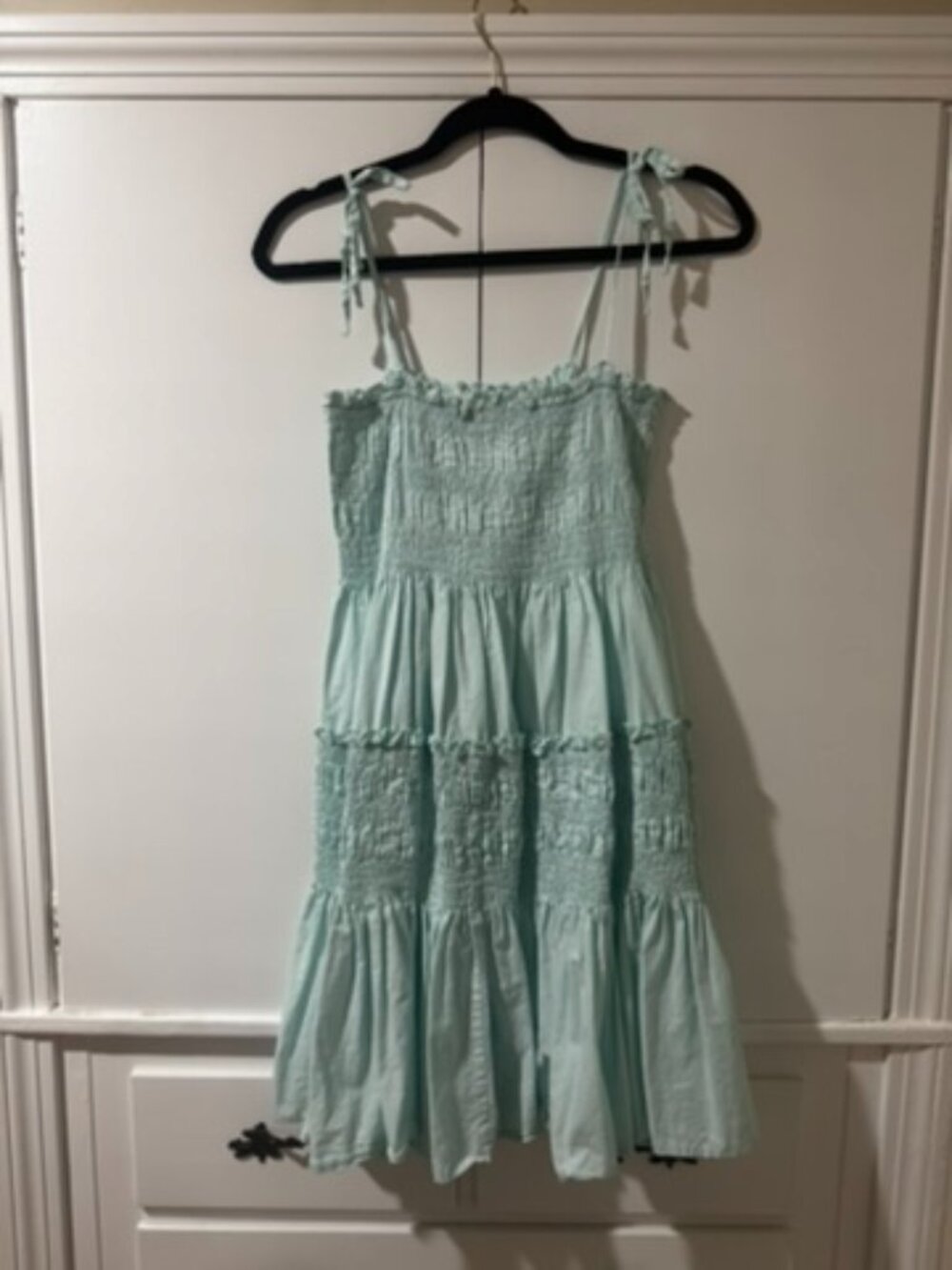 Aqua cotton sundress - S